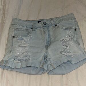 Aeropostale Blue Jean Shorts Distressed Casual
